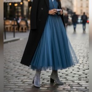 Topshop Stretch Socks Glittering Silver Ankle Boots